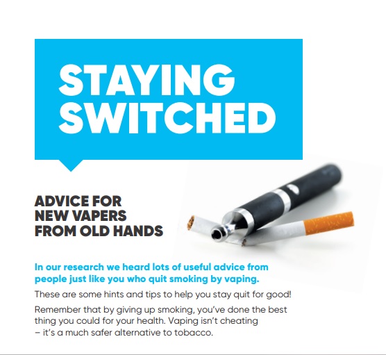 Staying Switched: Advice for new vapers from old hands
